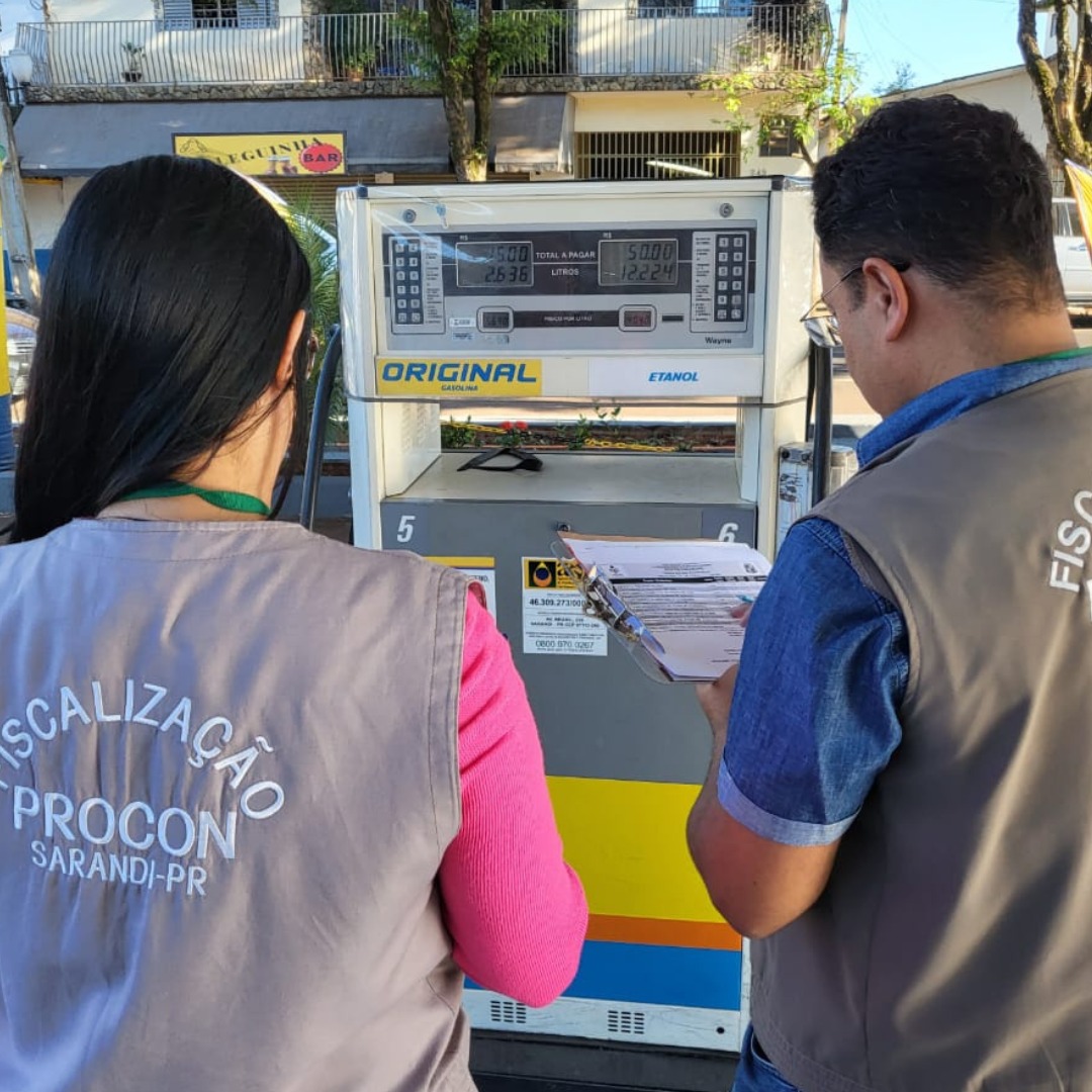  Pesquisa do Procon Sarandi aponta variação de até R$ 0,75 por litro de gasolina após aumento anunciado pela Petrobras